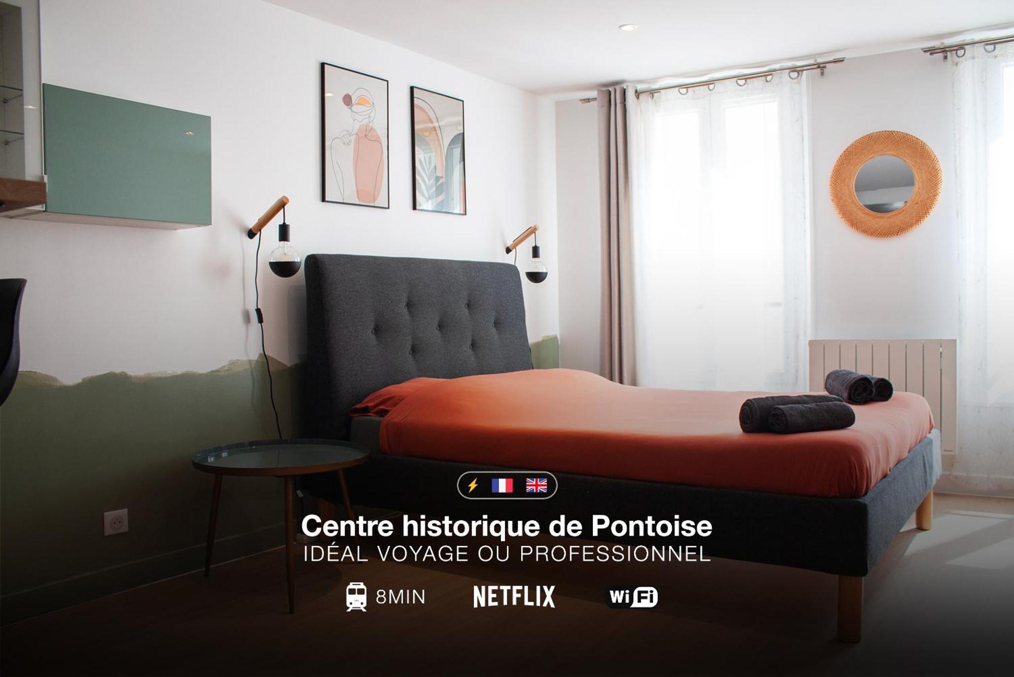 Appartamento Studio Cosy En Plein Coeur Historique De Pontoise Esterno foto